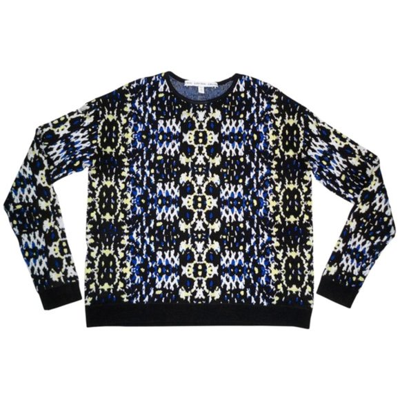 & Other Stories Sweaters - & Other Stories XS Jacquard Mirrored Sweater Crop
